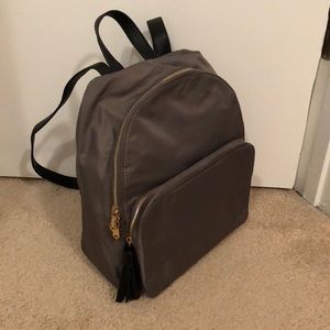 Neiman Marcus SM backpack. Grey/army grn in color